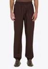 Ferragamo Logo Patch Drawstring Track Pants