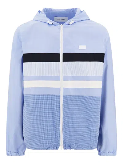 Ferragamo Lightweight Jacket In Blue