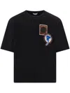 Ferragamo Logo Patch T-shirt In Black