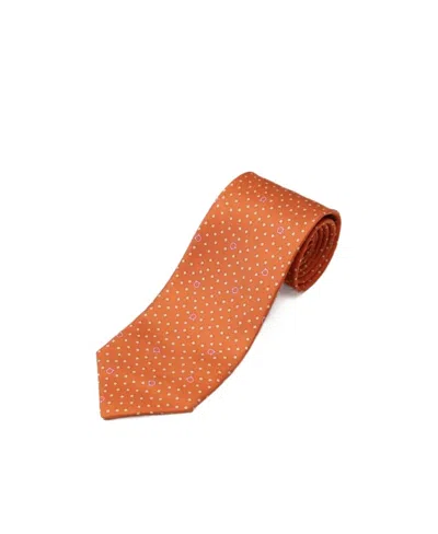 Ferragamo Logo Pattern Tie In Brown