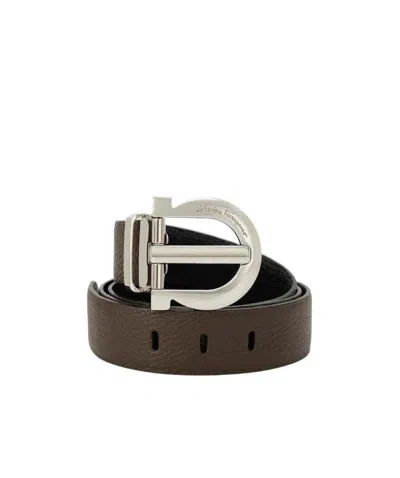 Ferragamo Logo Pin Buckle Belt In Multicolor