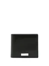 Ferragamo Logo-plaque Bi-fold Wallet In Schwarz