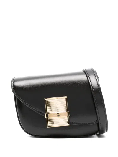Ferragamo Logo-plaque Mini Bag In Black