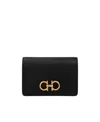 Ferragamo Logo-plaque Wallet In Black