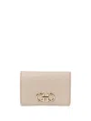 Ferragamo Leather Wallet In Neutrals