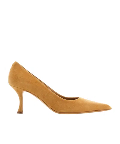 FERRAGAMO LOGO POINTED HIGH HEELS