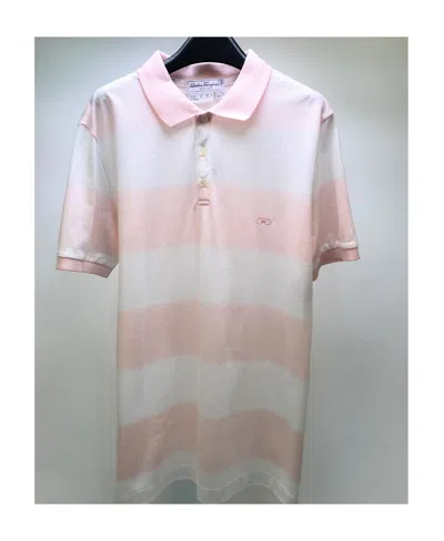 Ferragamo Logo Polo Shirt In White