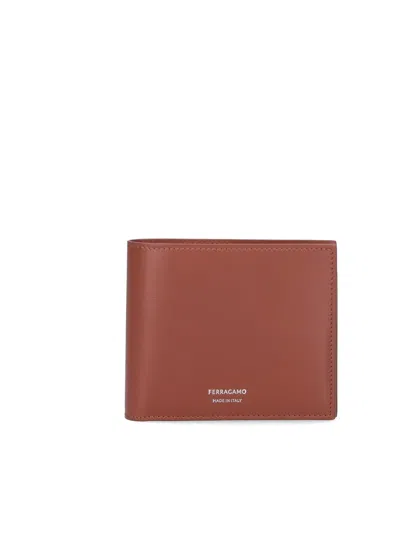 Ferragamo Logo Portfolio In Brown
