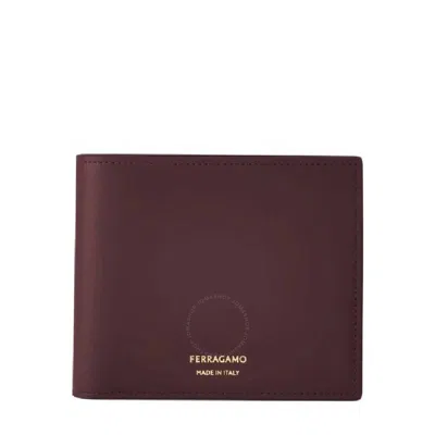 Ferragamo Logo-print Bi Fold Wallet With Coin Pocket In Red