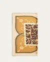 Ferragamo Logo-print Chains Silk Scarf In Olive/stone