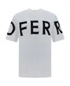 Ferragamo White Oversize Cotton T-shirt In White
