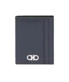 Ferragamo Logo-print Leather Cardholder In Black