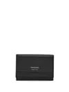 Ferragamo Logo-print Leather Wallet In Black