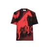 Ferragamo Mustang Print T-shirt In Black