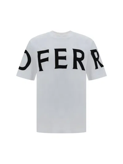 Ferragamo T-shirt In Black-white