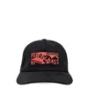 Ferragamo Logo Printed Cotton Baseball Cap In Brown