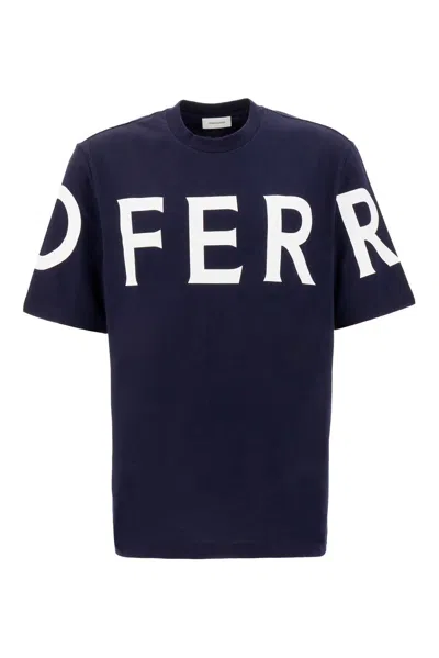 FERRAGAMO LOGO PRINTED CREWNECK T-SHIRT