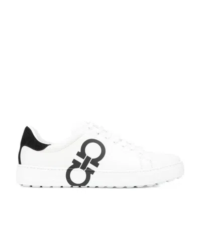FERRAGAMO LOGO PRINTED LEISURE SPORTS SHOES