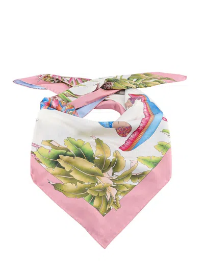 FERRAGAMO LOGO PRINTED SCARF