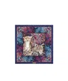 Ferragamo Logo Printed Silk Scarf In Blue