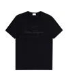 Ferragamo Logo Printed T-shirt In Black