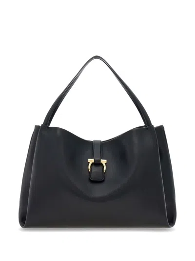 FERRAGAMO FERRAGAMO LOGO PRINTED TOTE BAG