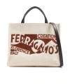 Ferragamo Logo S Pattern Shoulder Bag In Multicolor