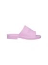 Ferragamo Chunky Sole Logo Slide Sandals In Pink