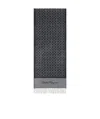 Ferragamo Logo Scarf In Black