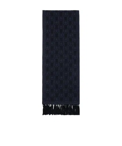 Ferragamo Logo Scarf In Black
