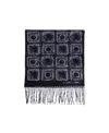 Ferragamo Logo Scarf In Black