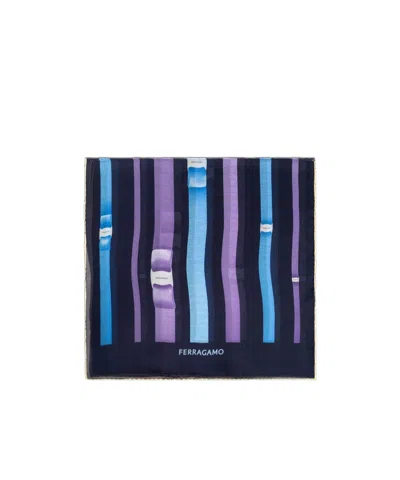 Ferragamo Logo Scarf In Black
