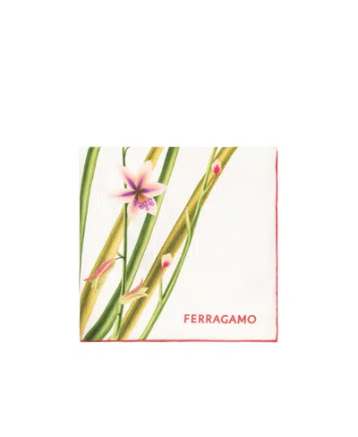 Ferragamo Logo Scarf In Multi