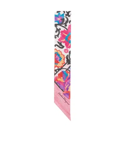 Ferragamo Logo Scarf In Pink