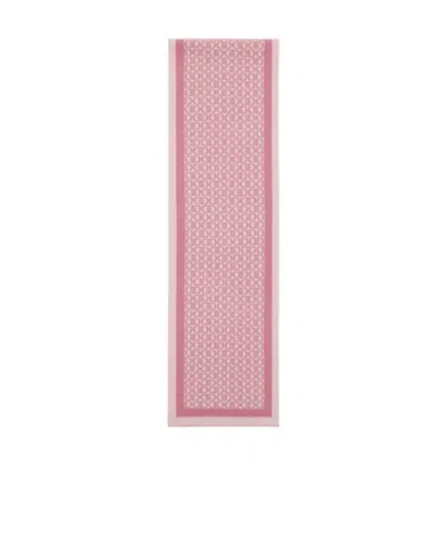 Ferragamo Logo Scarf In Pink