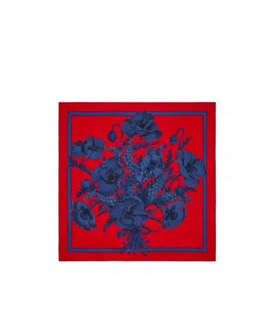 Ferragamo Logo Scarf In Red