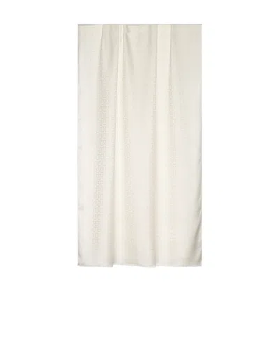 Ferragamo Logo Scarf In White