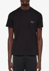 Ferragamo Organic Cotton Sporty T-shirt In Black