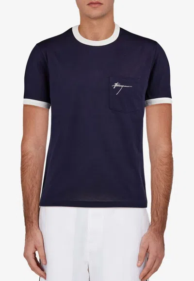 FERRAGAMO LOGO SHORT-SLEEVED T-SHIRT