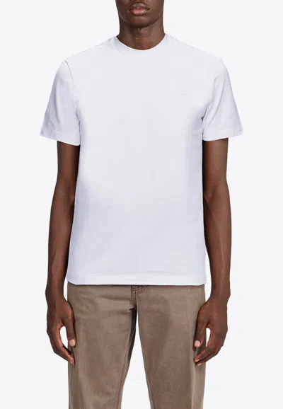 Ferragamo Logo Short-sleeved T-shirt In White