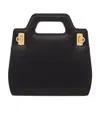 Ferragamo Black Wanda Mini Satchel Bag In Black