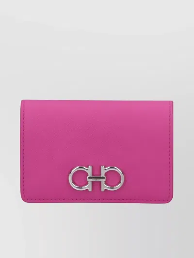 Ferragamo Logo Snap Button Cardholder