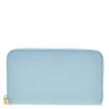 Ferragamo Logo-stamp Calf Leather Wallet In Blue