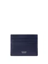 Ferragamo Logo-stamp Card Holder In Blue