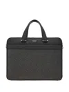 Ferragamo Men's Gancini Business Bag In Grey