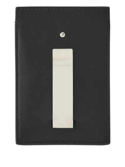 Ferragamo Logo-stamp Leather Cardholder In Black