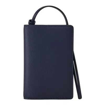 Ferragamo Logo Stamp Leather Passport Holder