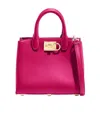 Ferragamo Logo Strap Satchel In Pink
