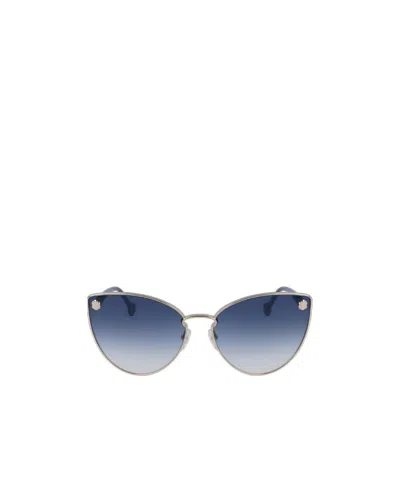 Ferragamo Logo Sunglasses In Blue