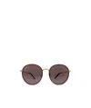 Ferragamo Logo Sunglasses In Brown